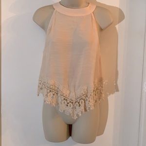 Super cute Boho style lace crop top. Brand new